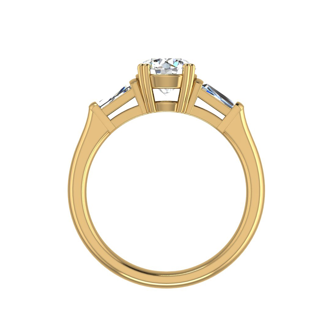 Brooklyn 3 Stone Engagement Ring